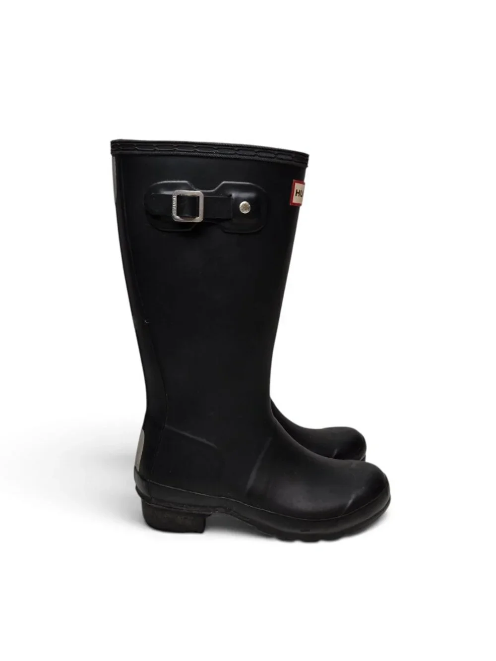 Hunter Tall Rain Boot Youth Black Weatherproof Waterproof Outdoor Water 1 B 2G